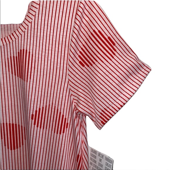 LulaRoe NWT Red/White Striped w/❤️Jessie Dress XS - Picture 3 of 11